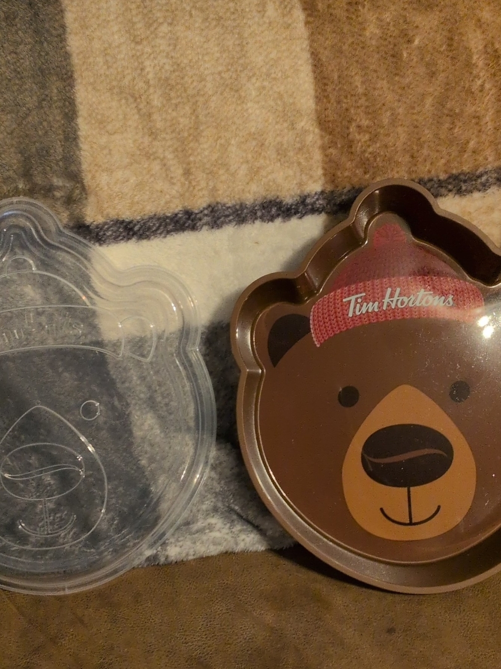 Tim Hortons Bear-Shaped Snack Tray - Brown Limited Edition 2025